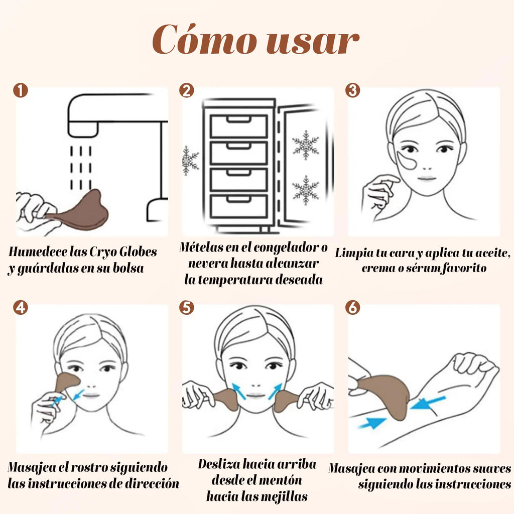 GlowFace Cryo Globes — Bolas de Crioterapia Facial